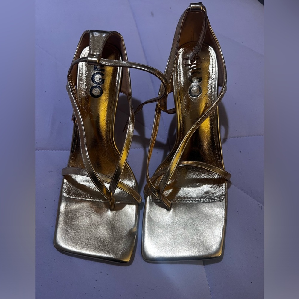 Gold heels